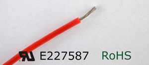 Fil électrique à blindage élastomère de silicone UL 3133
